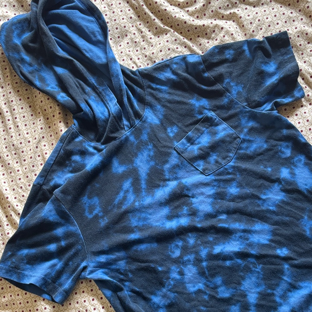 Wonder Nation Blue and Black Tie-Dye Hoodie - Picture 1 of 2